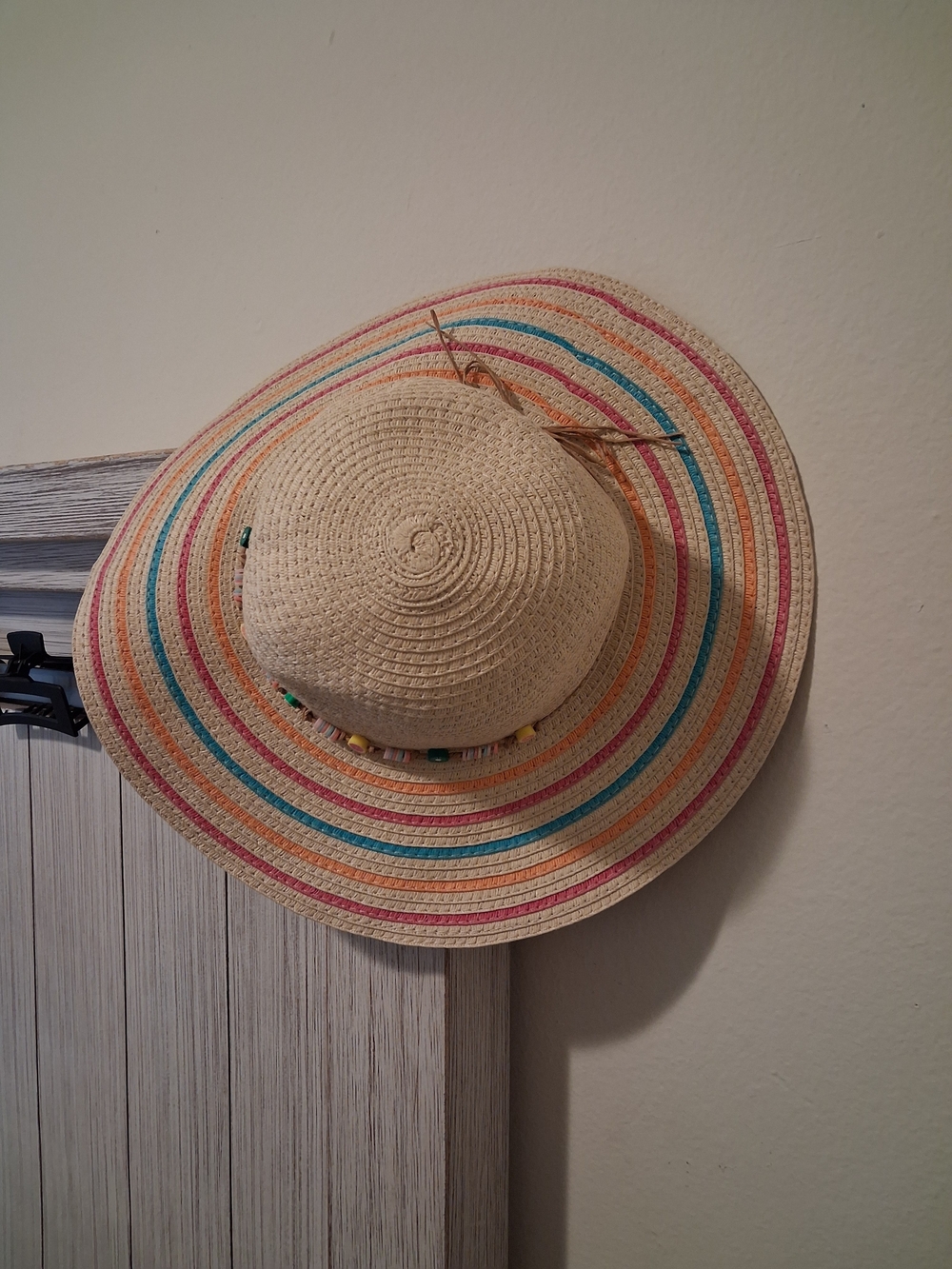 Kids Multicolor Straw Sun Hat